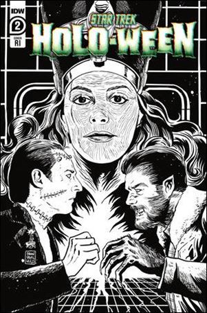 Star Trek: Holo-ween issue 2-C Francesco Francavilla 1:10 B&W Cover