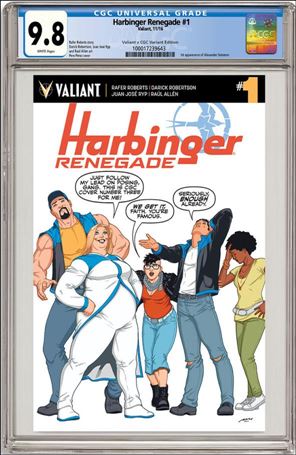 Harbinger: Renegade issue 1-E Pere Perez Valiant x CGC Replica Cover