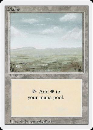 Magic the Gathering: Revised (Base Set) card 292-C Plains