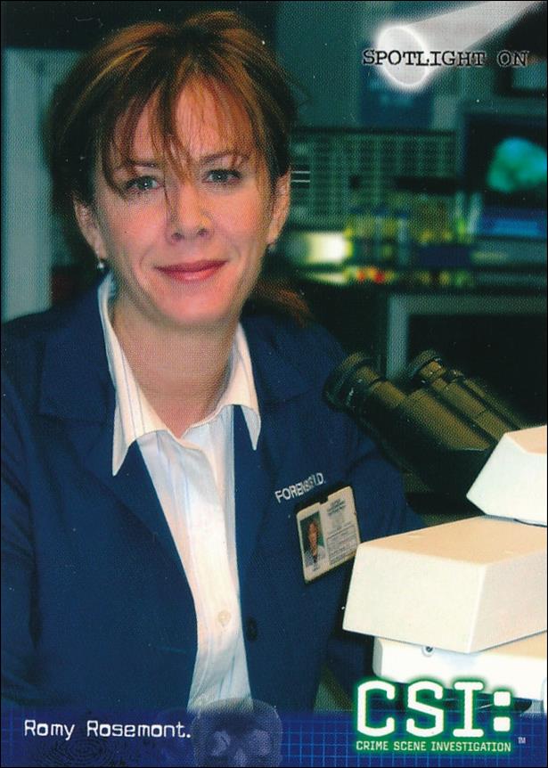CSI: Crime Scene Investigation - Series Two (Base Set) card 65 Spotlight On Romy Rosemont.