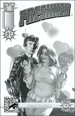 Freshmen (2005) issue 1-E Migliari/Linsner SDCC / Top Cow Store B&W Cover