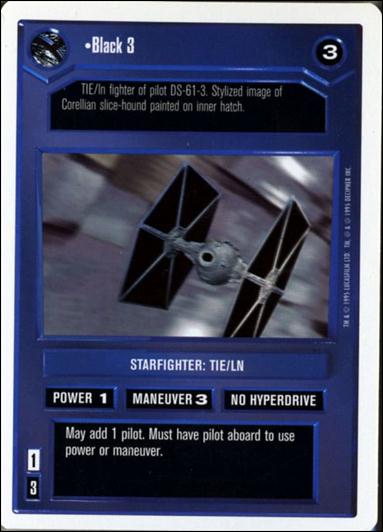 Star Wars: Premiere Unlimited (Base Set) card 140 Black 3