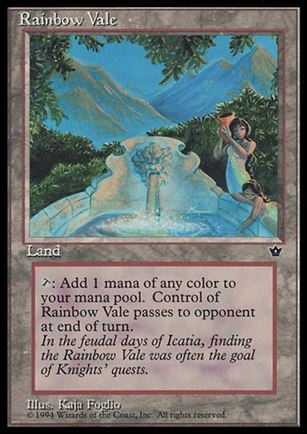 Magic the Gathering: Fallen Empires (Base Set) card 99 Rainbow Vale