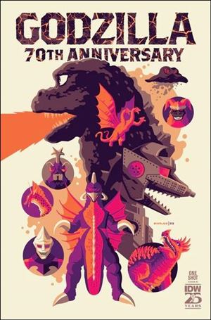 Godzilla: 70th Anniversary issue 1-D Tom Whalen 1:25 Cover