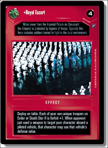 Star Wars: Death Star II Limited (Base Set) card 40 Royal Escort