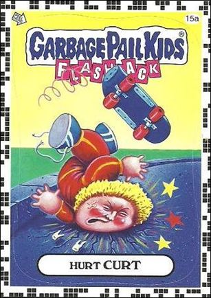 Garbage Pail Kids: Flashback Series 2 (White Border Base Set) card 15a Hurt Curt
