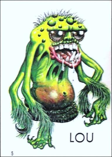 Ugly Stickers (1965) (Base Set) card 5-C Lou