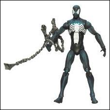 Marvel Universe (Series 1) figure 018-B Spider-Man (Black Costume) - Loose