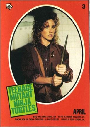 Teenage Mutant Ninja Turtles Movie (Sticker Subset) card 3 April