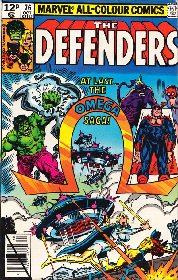 Defenders (1972) issue 76-B UK Price Cover