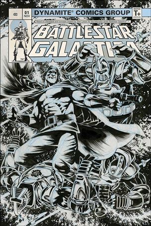 Battlestar Galactica (Classic) (2018) issue 1-H Kelley Jones 1:25 Black & White Cover