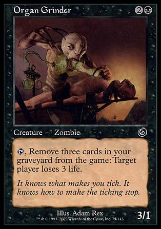 Magic the Gathering: Torment (Base Set) card 75 Organ Grinder