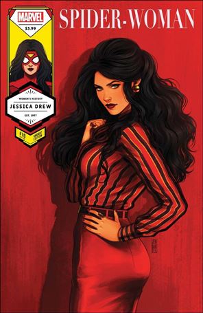 Spider-Woman (2020) issue 10-D Jen Bartel Women's History Month Cover