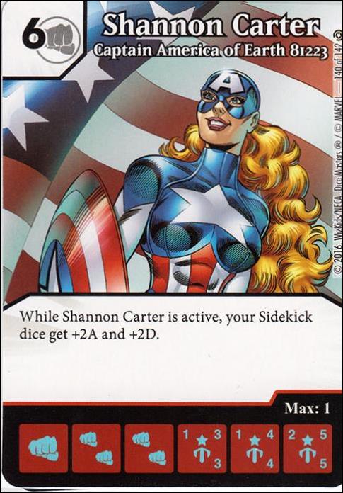 Marvel Dice Masters Civil War card 140 Sharon Carter: Captain America of Earth 81223