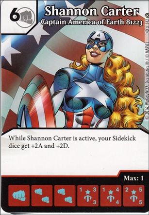 Marvel Dice Masters Civil War card 140 Sharon Carter: Captain America of Earth 81223