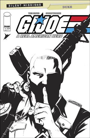 G.I. Joe: A Real American Hero – Duke issue 1-C Wes Craig B&W 1:10 Cover