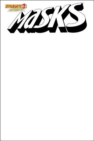 Masks issue 1-I Dynamite Authentix Blank Cover