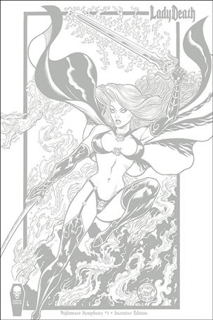 Lady Death: Nightmare Symphony (2019) issue 1-E Steven Butler 1:10 Retailer Incentive Edition