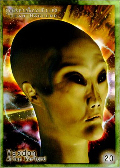 Conspiracy Files of Dean Haglund (Base Set) card 20 Vaxdon Alien Warlord