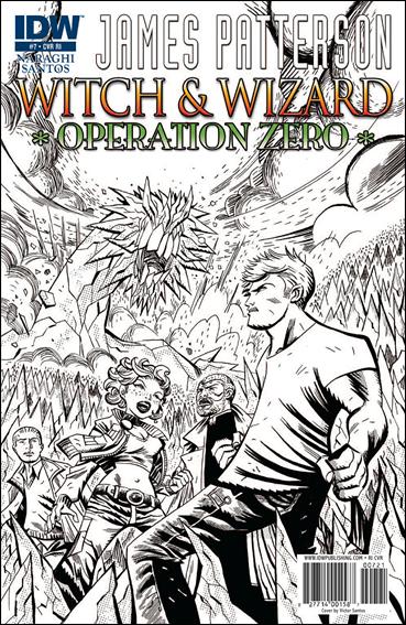 Witch & Wizard: Operation Zero issue 7-B 1:10 Black and White Cover
