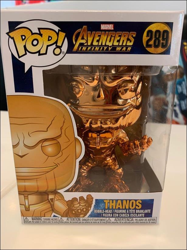 POP! Marvel figure 289-D Thanos (Orange Chrome)