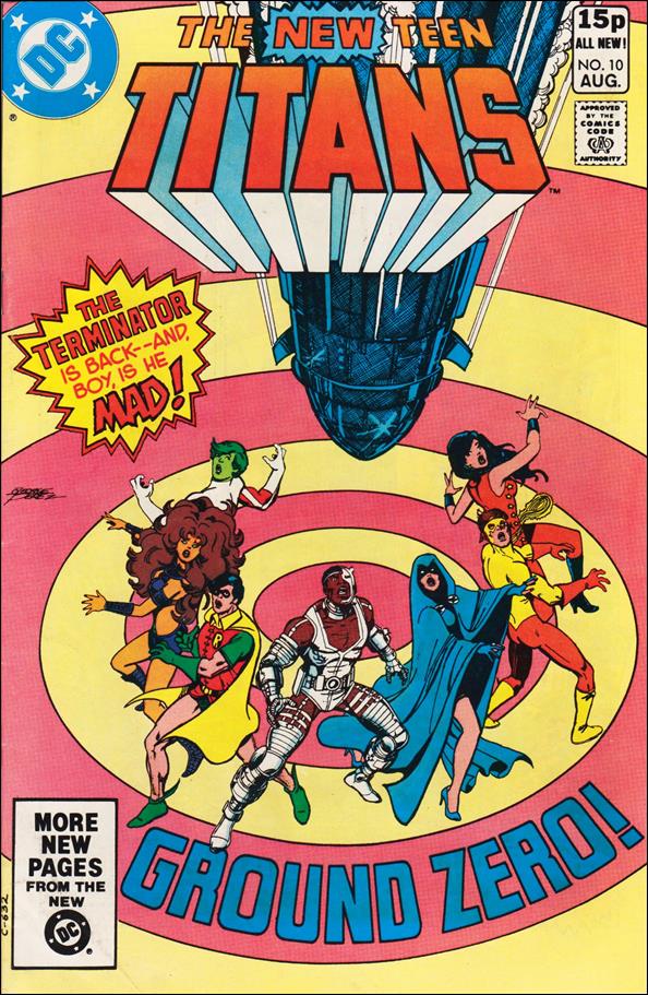 New Teen Titans (1980) issue 10-B UK Price Cover