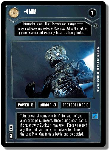 Star Wars: Dagobah Limited (Base Set) card 4 4-LOM