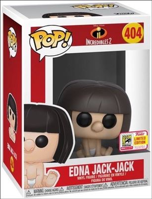 POP! Disney figure 404 Edna Jack-Jack 2018 San Diego Comic Con