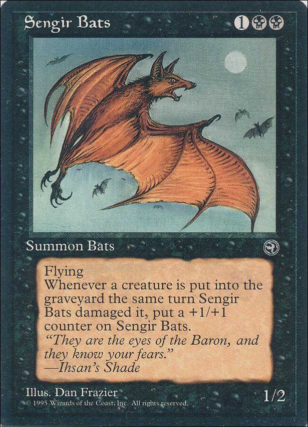 Magic the Gathering: Homelands (Base Set) card 57 Sengir Bats