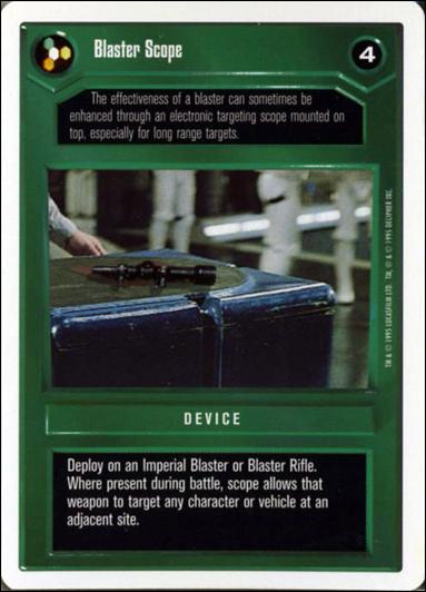 Star Wars: Premiere Unlimited (Base Set) card 37 Blaster Scope