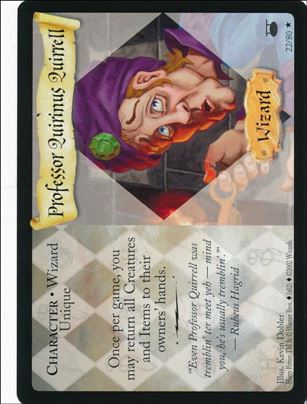 Harry Potter: Diagon Alley (Base Set) card 22 Professor Quirinus Quirrell