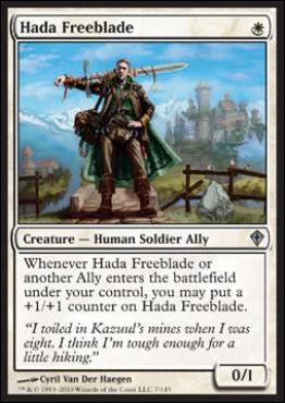 Magic the Gathering: Worldwake (Base Set) card 7 Hada Freeblade