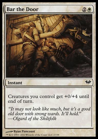 Magic the Gathering: Dark Ascension (Base Set) card 2 Bar the Door