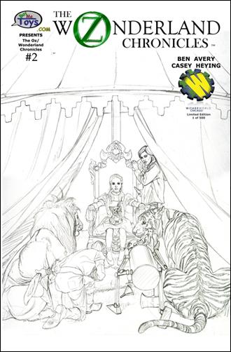 Oz/Wonderland Chronicles issue 2-C Joe Jusko Wizard World Chicago Sketch Cover 1/500