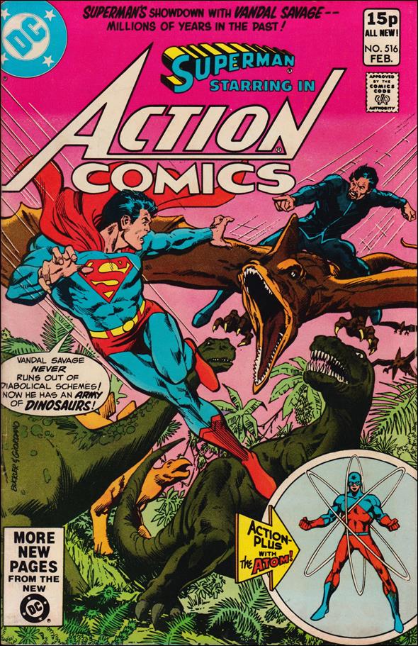 Action Comics (1938) issue 516-B UK Price Cover