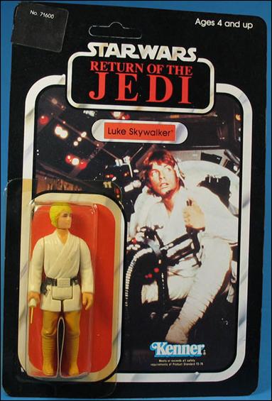 Star Wars 3 3/4" Basic Action Figures (Vintage) figure 3-F Luke Skywalker (RotJ  Blonde Hair Gunner Station)