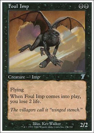 Magic the Gathering: 7th Edition (Base Set) card 136 Foul Imp