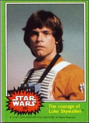 Star Wars: Series 4 (Base Set) card 263 The courage of Luke Skywalker