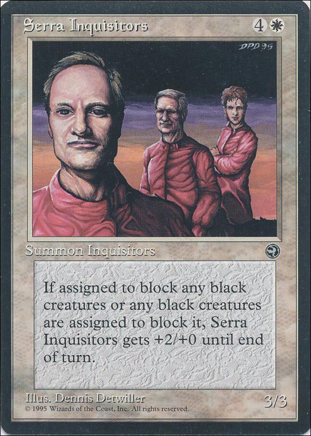 Magic the Gathering: Homelands (Base Set) card 16 Serra Inquisitors