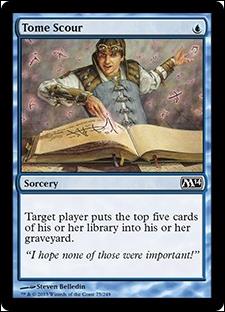 Magic the Gathering: 2014 Core Set (Base Set) card 75 Tome Scour