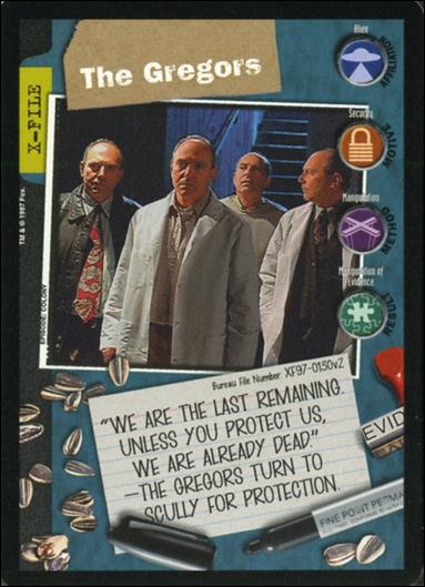 X-Files (Promo) card XF97-0130v2 The Gregors