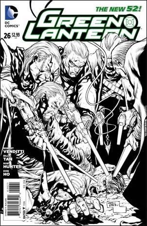 Green Lantern (2011) issue 26-D 1:25 Black and White Cover