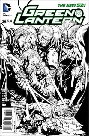 Green Lantern (2011) issue 26-D 1:25 Black and White Cover