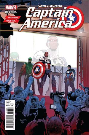 Captain America: Sam Wilson issue 14-C Paul Renaud The Story Thus Far... Cover