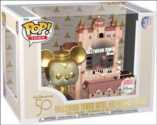 POP! Town figure 31-B Hollywood Tower Hotel & Mickey Mouse (Gold) Disney