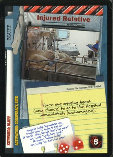X-Files: The Truth Is Out There (Base Set) card XF97-0363v2 Injured Relative