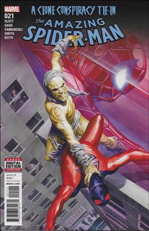 Amazing Spider-Man (2015) issue 21-C Alex Ross Second Printing Cover