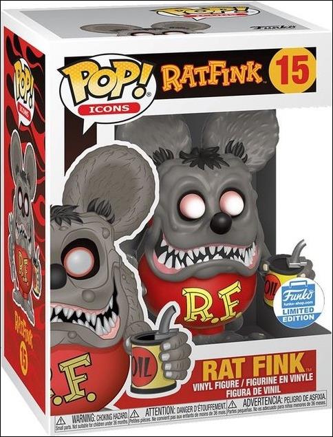 POP! Icons figure 15-G Rat Fink (Gray) Funko Shop Exclusive