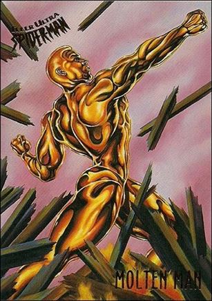 Fleer Ultra Spider-Man (Base Set) card 38 Molten Man