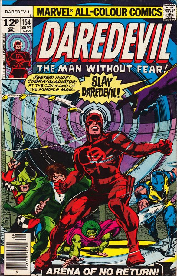 Daredevil (1964) issue 154-B UK Price Cover